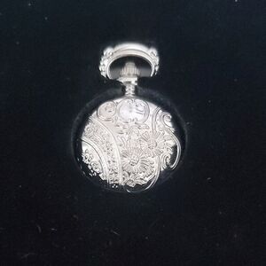 Elegant Silver Floral Women's Watch